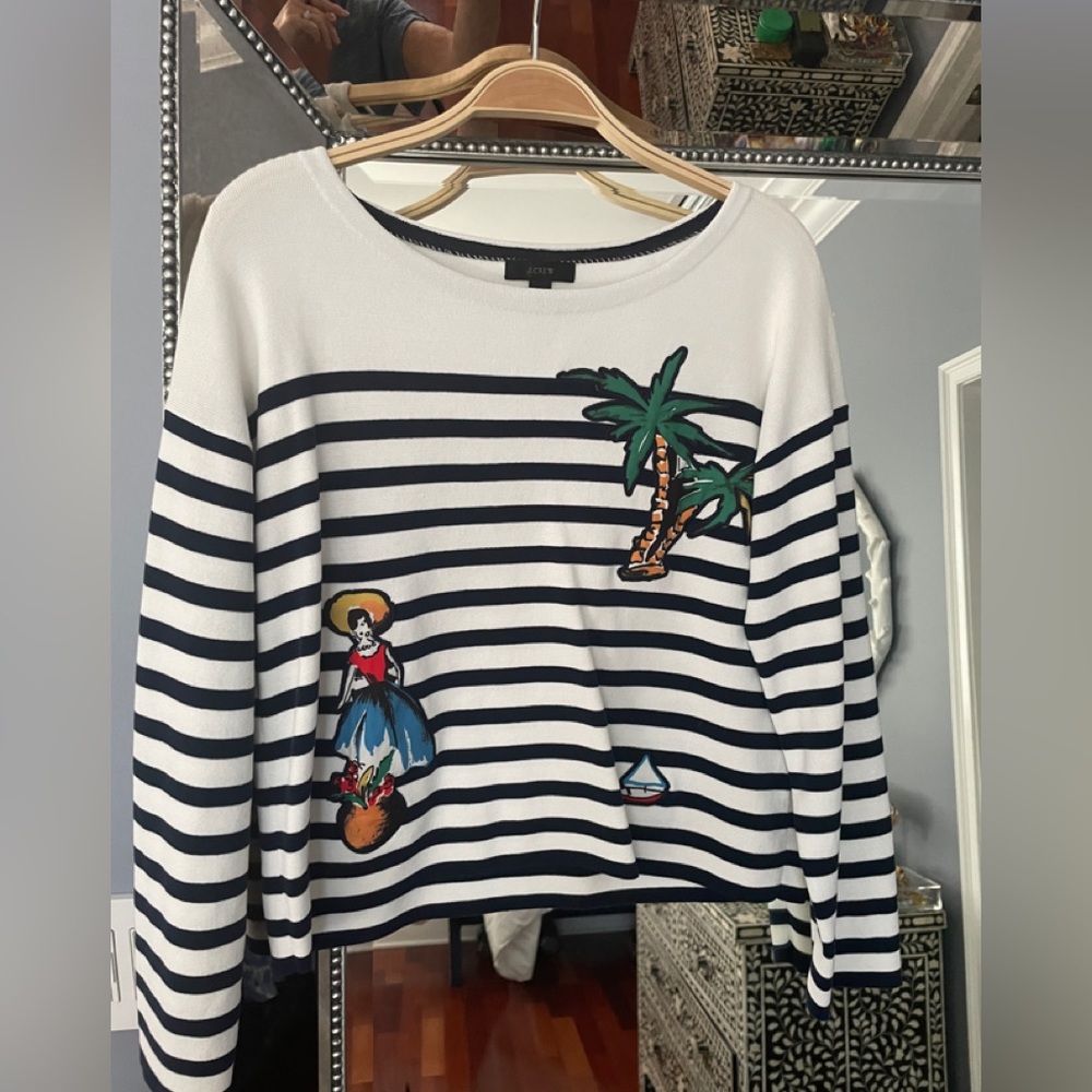 J Crew striped fun shirt